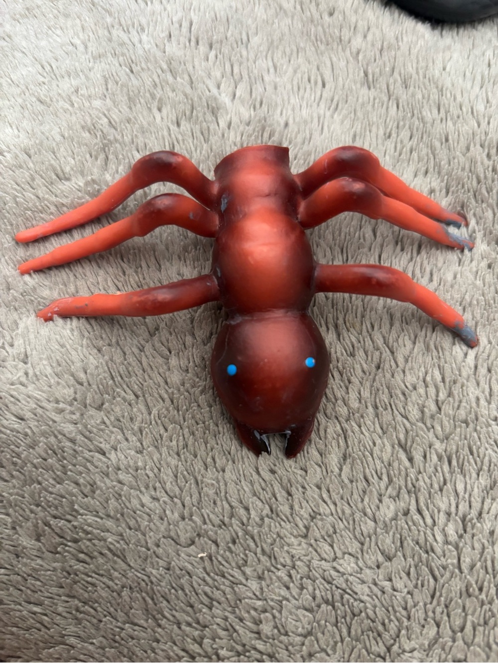 Red Plastic Ant Finger Toy